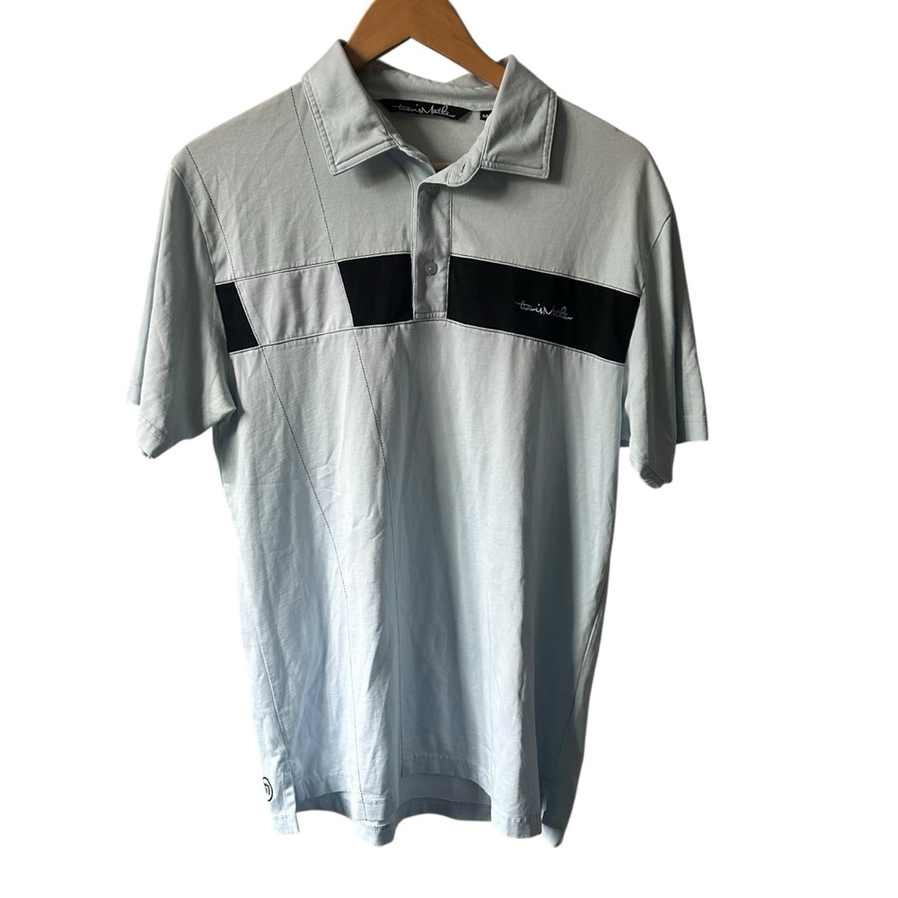 Travis Mathew Pima Cotton Light Blue Golf Polo Size Medium